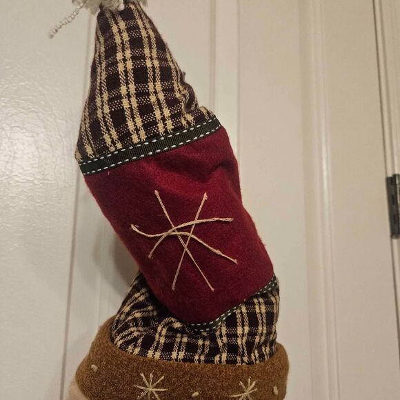 Fabric Handmade Christmas Advent Calendar 38" X 17" - Picture 5 of 7